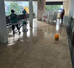 Vệ sinh hạng mục nhà hàng tại Gò Vấp